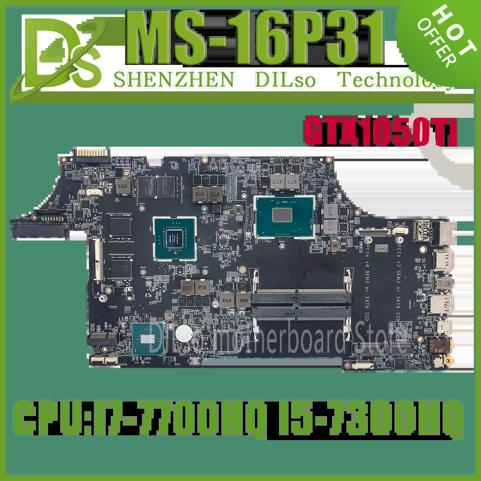 KEFU MS-16P31 κ MSI GE73 7RD ̴ MS-16P3 MS-17C3 MS-17C311 Ʈ , i7-7700H i5-7300H CPU GTX1050Ti